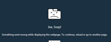 Google Crash on Pages